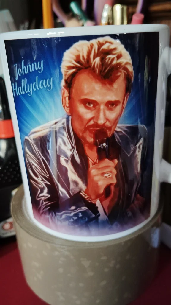 johnny hallyday mug
